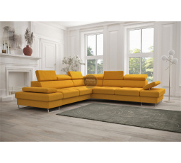 Rohová sedacia súprava GALAXY MAX 280×280 - žltá, ľavá