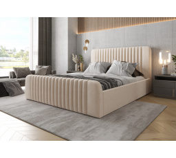 Posteľ MODENA s úložným priestorom - 140 cm x 200 cm, Kovová na plynových zdvihákoch