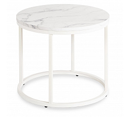 Stolík AGNES Biely Mramor