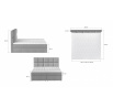 Posteľ - boxspring GLORIA - Monolit 97