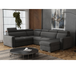 Sedacia súprava Petrit U pravá Kronos sivá