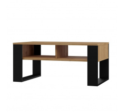 Konferenčný stolík SAVA 2, Dub artisan/Čierna