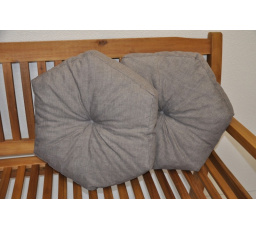 Vankúš hviezda sivá sada 2 ks