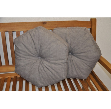 Vankúš hviezda sivá sada 2 ks