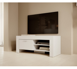 TV skrinka 1D CESIRO Biela+Biela