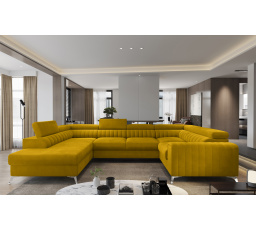 Rohová sedacia súprava v tvare U LOUIS, Loco 45 Ľavá