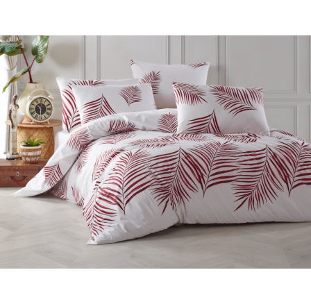 Bavlnená obliečka na vankúš Palmera vínová 30x40