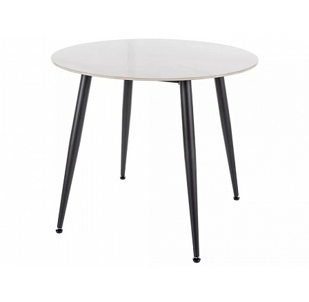 Jedálenský stôl RION, Biela/ Čierna