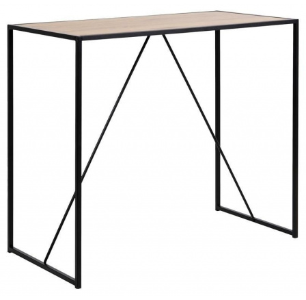 Barový stôl Seaford čierny/dub