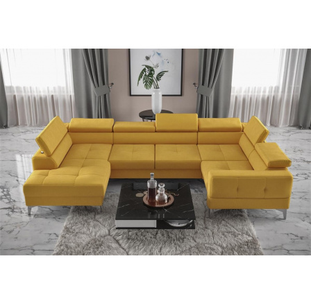 Rohová sedacia súprava TOSCANIA MAX I 170x350x185 cm - žltá, pravá Rohová sedacia súprava TOSCANIA MAX I 170x350x185 cm - žltá, pravá