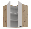 Horní rohová skříňka SOLEA - 60x60 GN-72 2F (90°), Dub Artisan/Kašmír