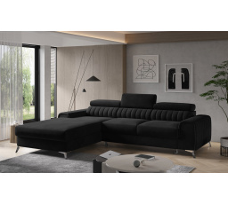 Rohová sedacia súprava GRAYSON, ľavá, zamatová podložka 10