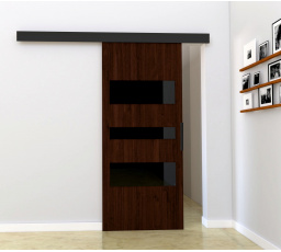 Posuvné dvere STANDART MIX C70, Wenge/čierna