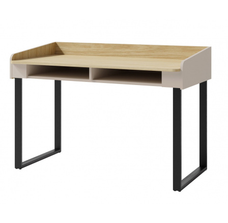 Písací stôl ALESSIO AE 10, béžová/piesková/olejovaná