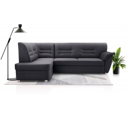 Rohová sedacia súprava L Dornia tmavo sivá