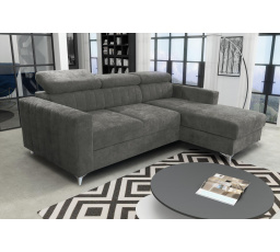 Rohová sedacia súprava Mildred Premium P tmavo sivá