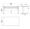 Písací stôl OFFICE 402/437, Dub sonoma/Silver grey