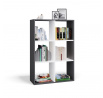 Regál Manja 2x3, antracit/biela