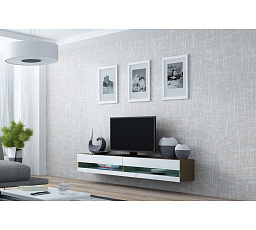TV komoda VIGO NEW 180, latte / biely lesk