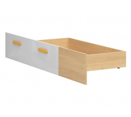 WESKER SLEEPING BOX - nočný stolík LOZ/90 dub nagano/biely lesk
