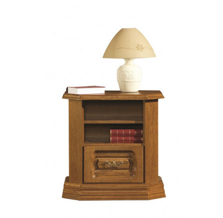 KOLUMBUS (KINGA) nočný stolík drevený D3-75 x 65 x 50 kolekcia "B" (K250-Z)