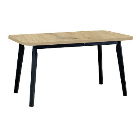 OSTENA 6 (OSLO 6) jedálenský stôl - laminátová doska Dub artisan / nohy čierne - kolekcia "DRE" (K150-Z)