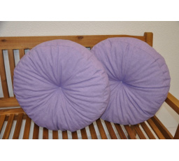 Vankúš okrúhly veľký fialový set 2 kusy