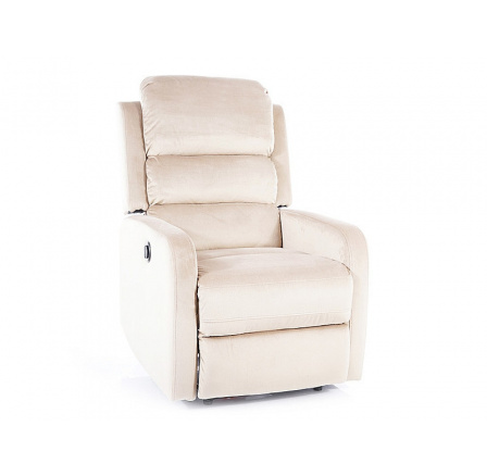 Polohovateľné kreslo PEGAZ Velvet, béžová Bluvel 28