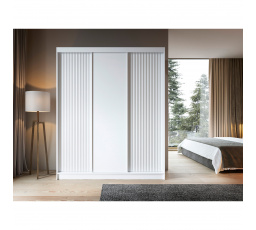 Posuvná skriňa BIANCCO III, Biely Mat 220