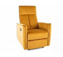 Rozkladacie kreslo NIKOS VELVET, Curry BLUVEL 68