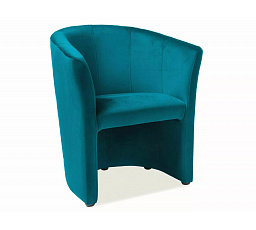 Kreslo TM-1 VELVET, Tyrkysový Bluvel 85/Wenge