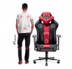 Textilné herné kreslo Player 2.0 Normálna veľkosť, karmínovo-antracitové