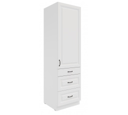 Kuchynská skriňa STILO - 60 DKS-210 3S 1F, Biela/Biela