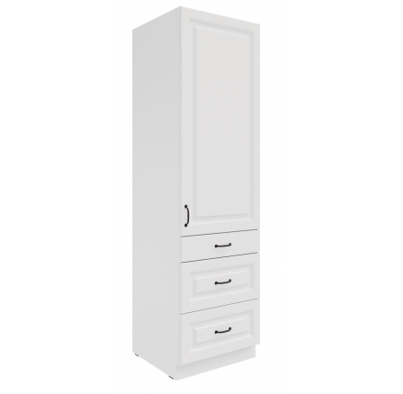 Kuchynská skriňa STILO - 60 DKS-210 3S 1F, Biela/Biela