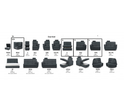 DUO EVER - rohová sedacia súprava 2P - R - 2 - R - 2L