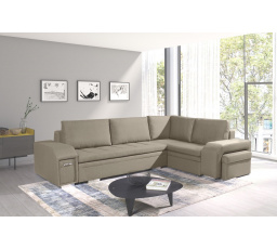 Rohová sedacia súprava Alana P sv.hnedá