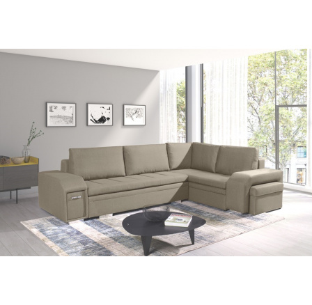 Rohová sedacia súprava Alana P sv.hnedá