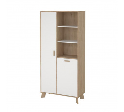 Vitrína Iker 719, jackson hickory/biela