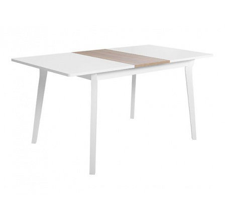 stôl FARIO biely alpský / dub sonoma