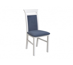 Jedálenská stolička IDENTO NKRS, stolička biela (TX098)/Modone 9707 modrá