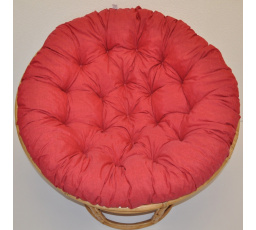 Vankúš deluxe pre kreslo papasan 100 cm - bordová látka