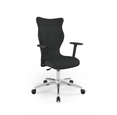 Kancelárske otočné kreslo PERTO PLUS , leštený hliník Deco 17 veľkosť 7