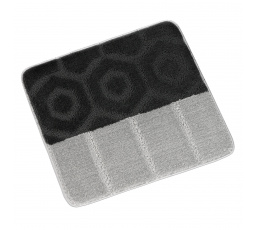 Predložka pred WC 60x50cm Pruhy šedočierne