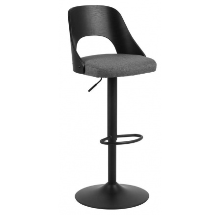 Barová stolička Lucy sivá/čierna