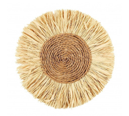 Dekorácia z rafie okrúhla 37 cm