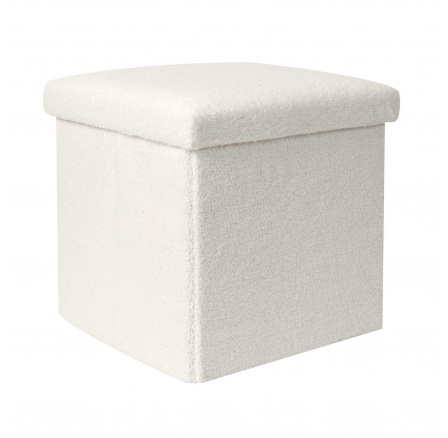 Pufa Intesi Vels Boucle biela skladacia Pufa Intesi Vels Boucle biela skladacia