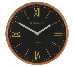 Hodiny nástěnné - pr. 22 cm, MDF a dřevěný rám, černé