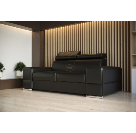 Sofa ROYAL II 225 cm - čierna eko koža