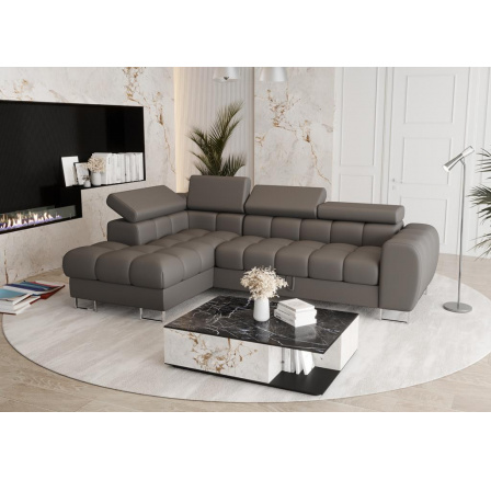 Rohová sedacia súprava ASPEN MINI prírodná koža 260x170 cm - ľavá, prírodná koža - voliteľná farba