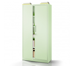 Kancelárska skriňa JAN, 900 x 1850 x 400 mm, Fresh Style: pastelovo zelená